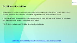 10 Benefits of Cloud ERP Solutions for Small and Mid-Sized Businesses ...