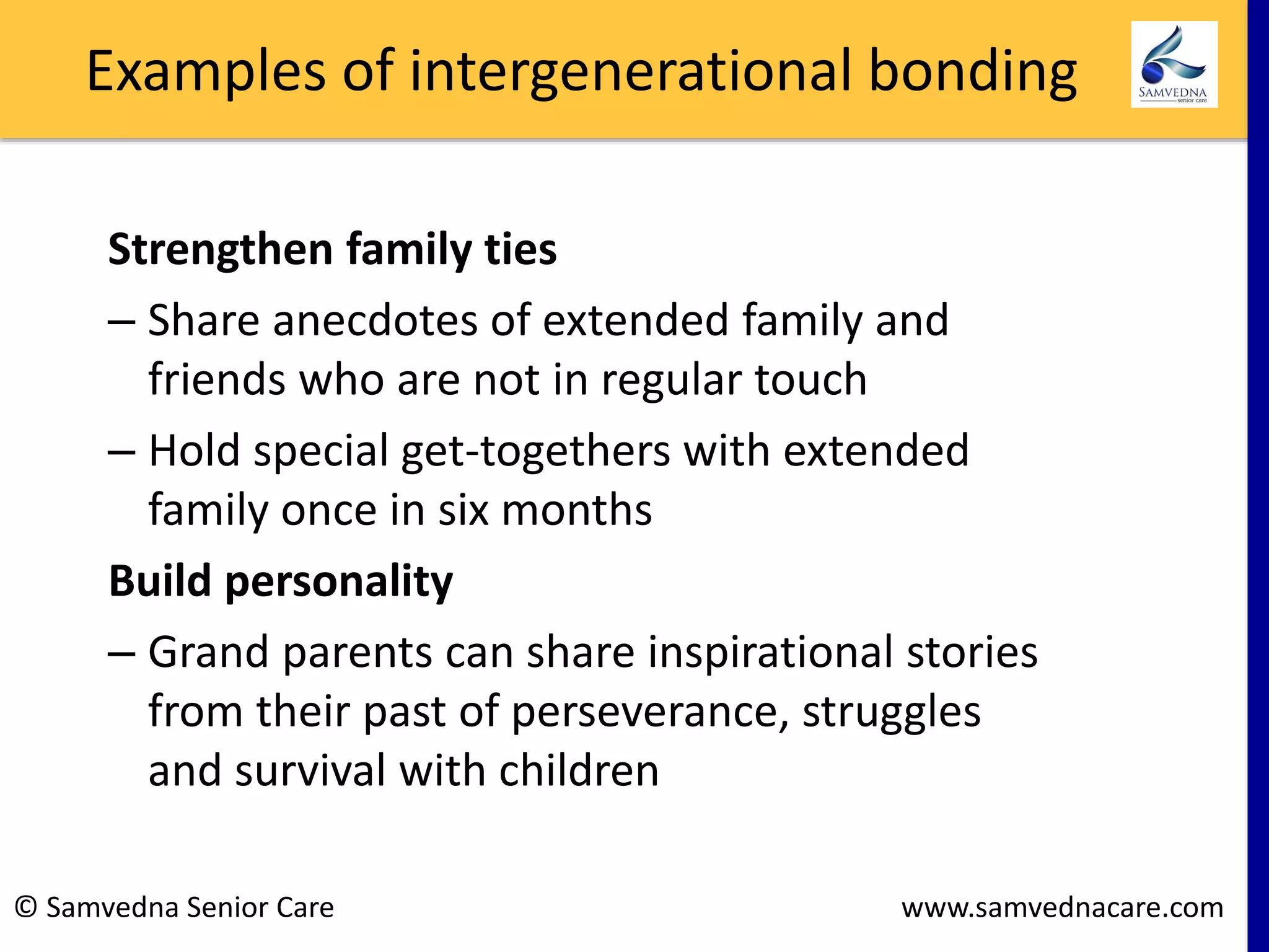 10 benefits of intergenerational relationships | PPTX