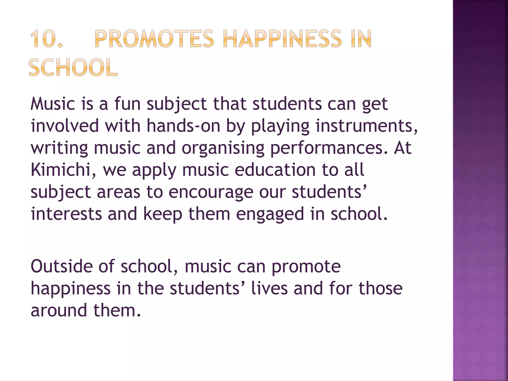 10 benefits of studying music