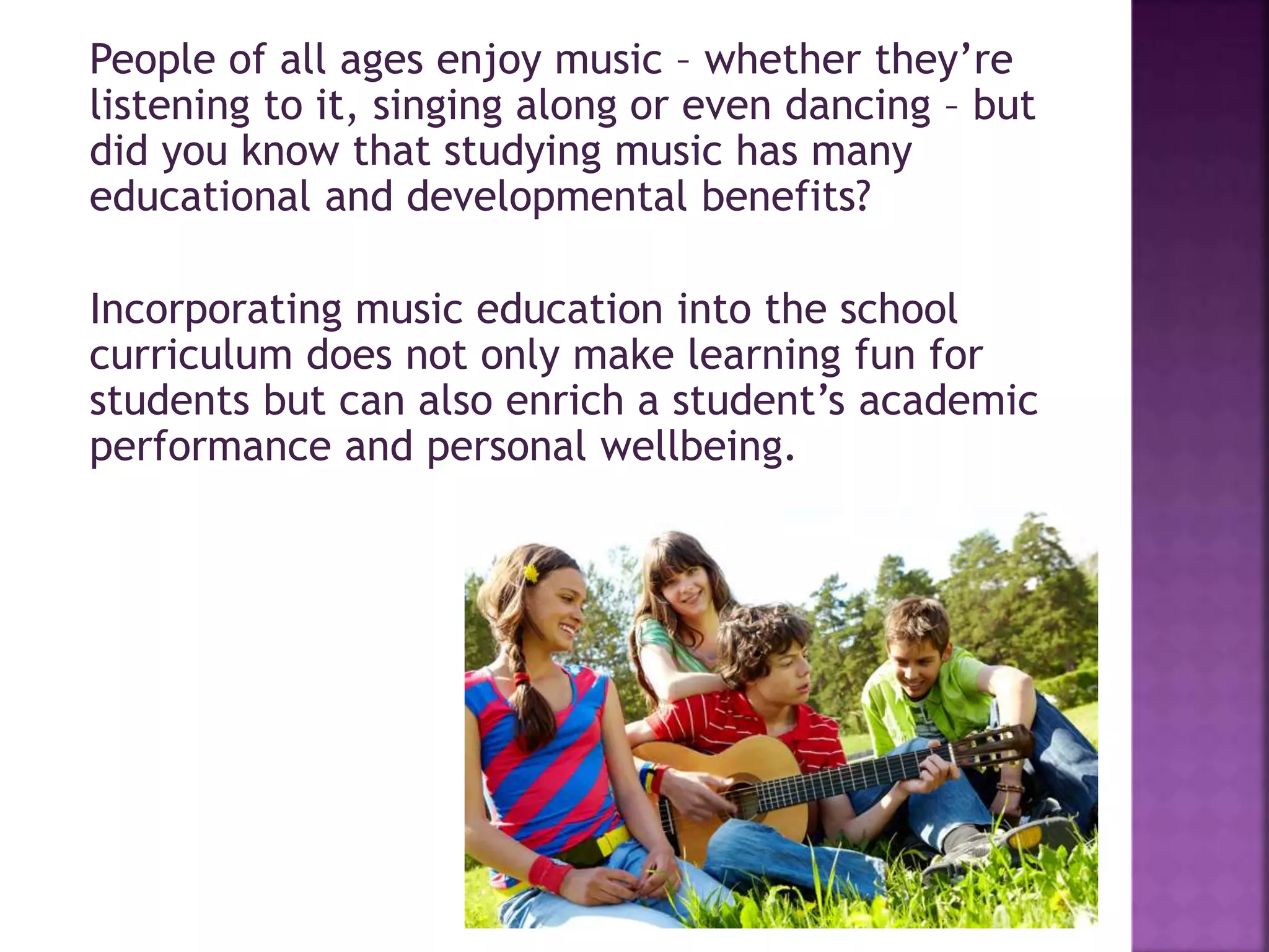 10 benefits of studying music