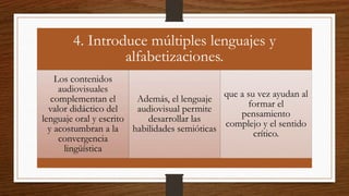 10 beneficios del lenguaje audiovisual | PPTX
