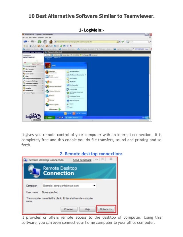 alternative to teamviewer app