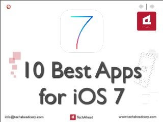10 Best Apps
for iOS 7
 