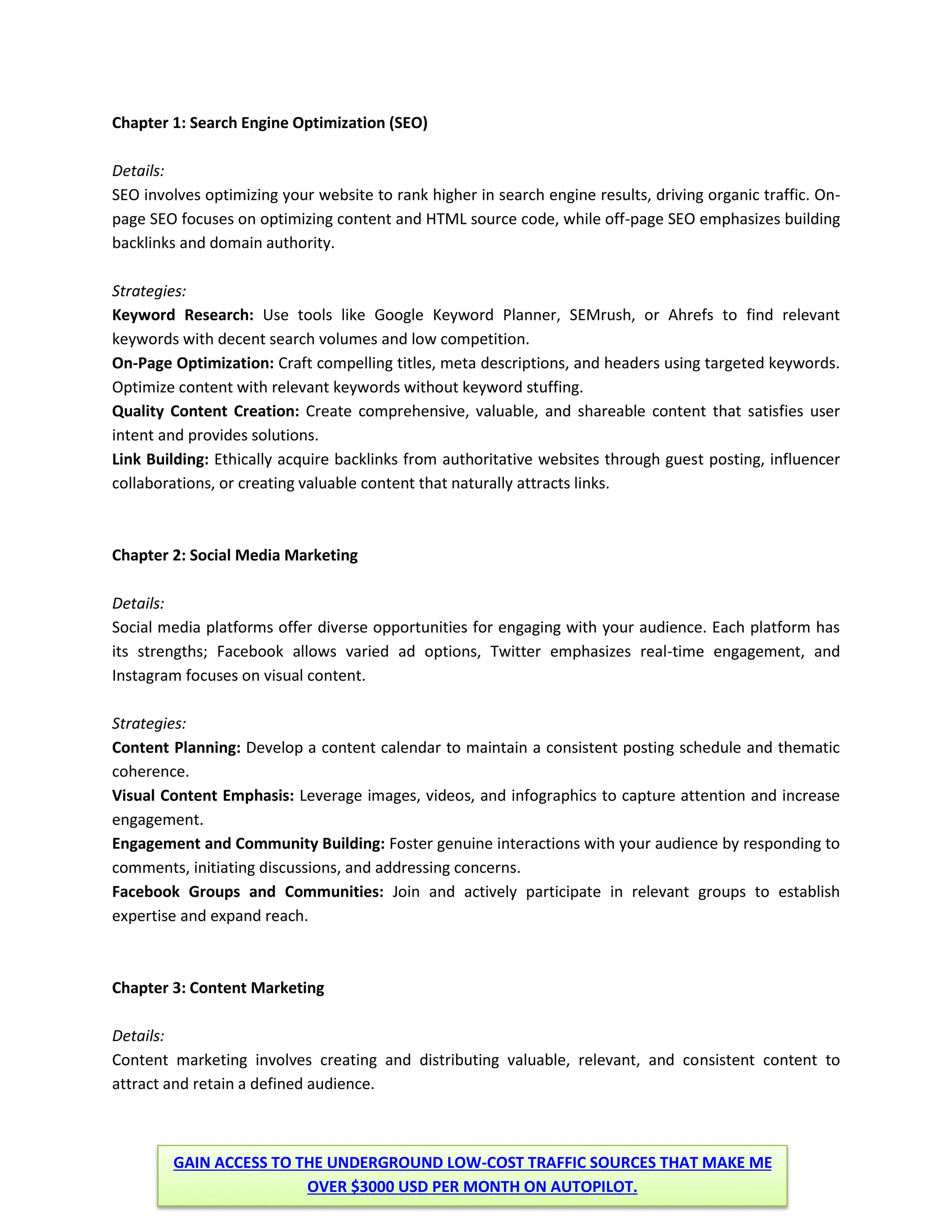 10 Best Free Traffic Sources for Your Website.pdf