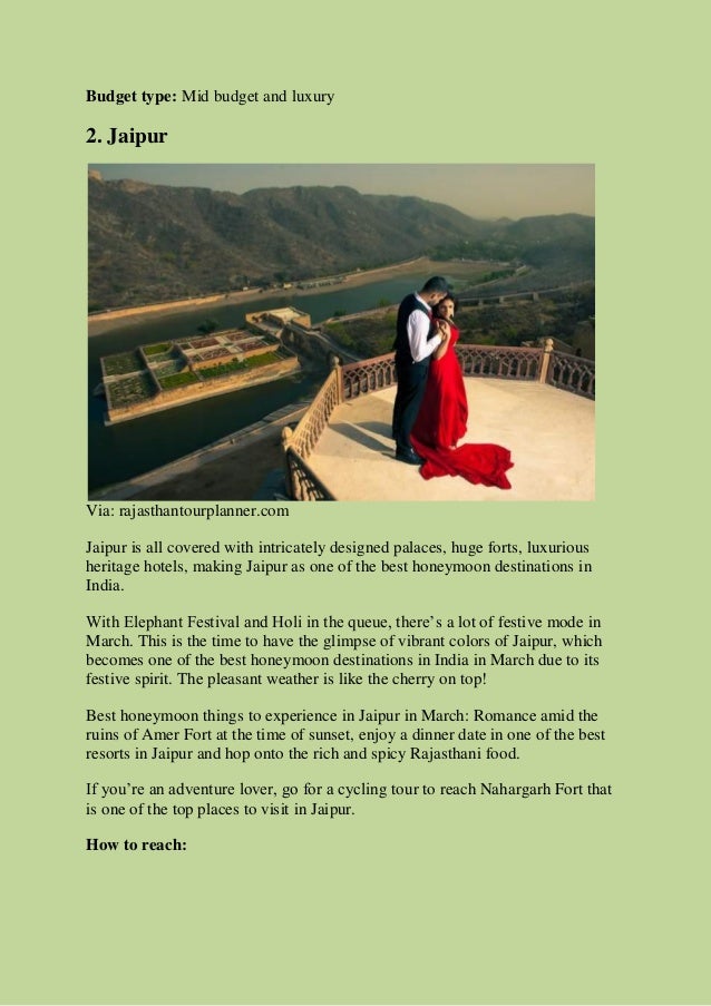 10 best honeymoon destinations in india for visiting in ...