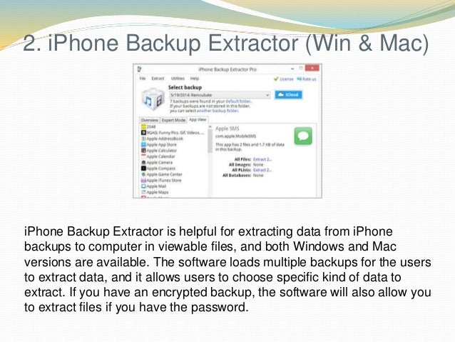 best iphone backup extractor