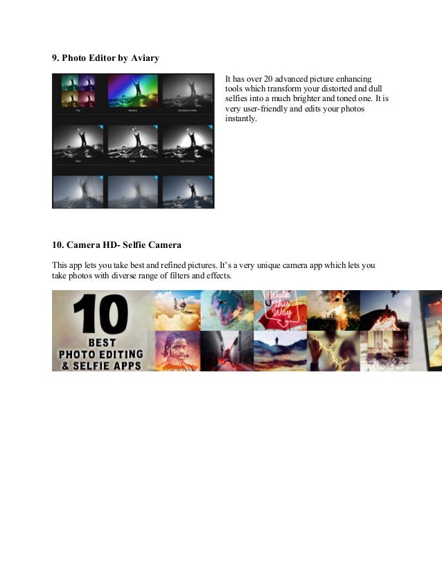 10 best photo editing apps for perfect selfies