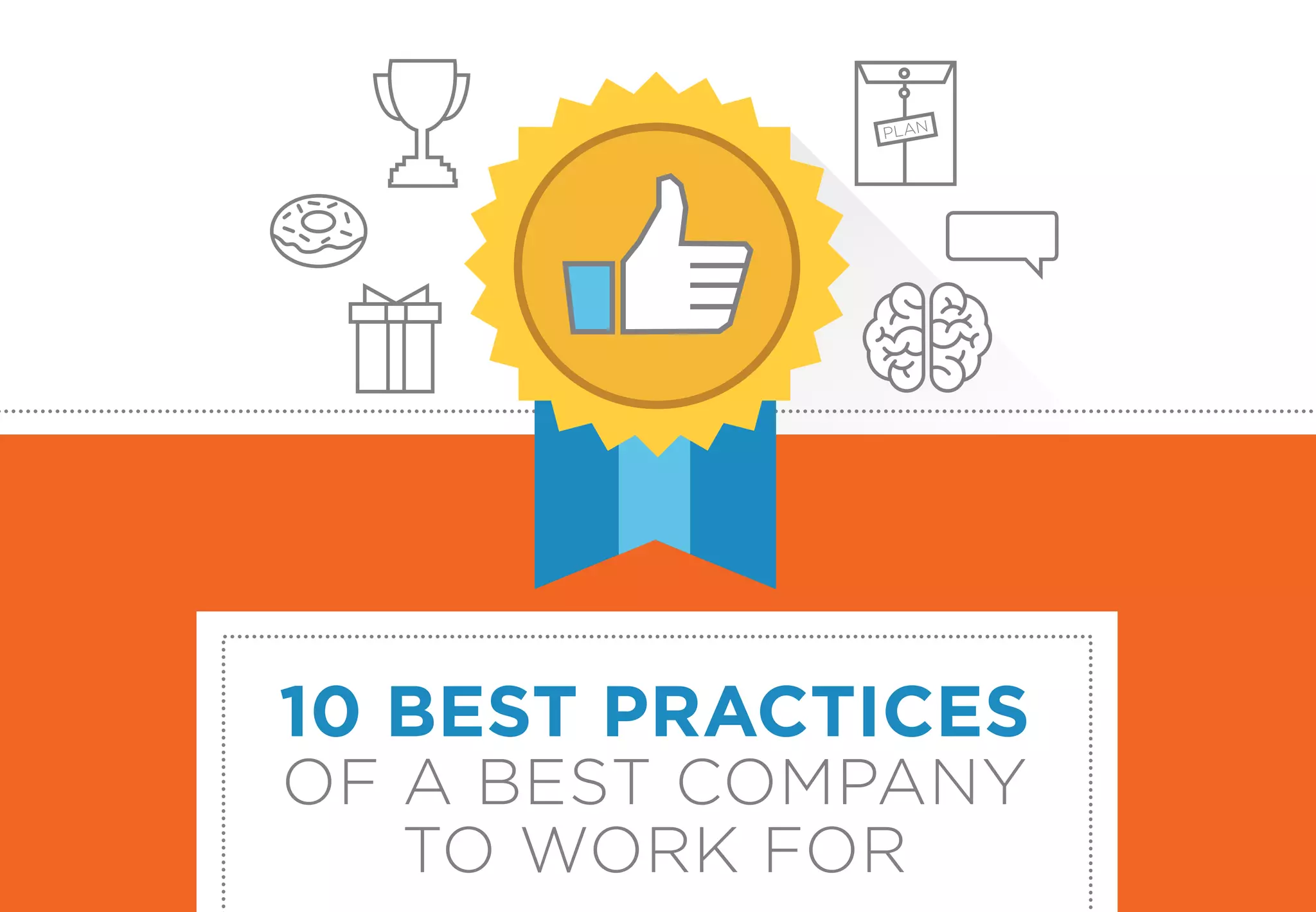 10 BEST PRACTICES
OF A BEST COMPANY
TO WORK FOR
PLAN
 