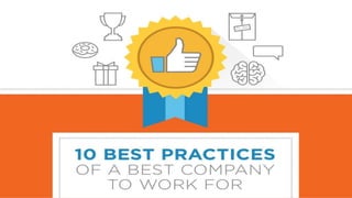 10 best practices of a best company to work for