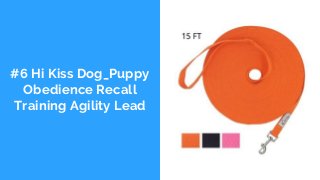 #6 Hi Kiss Dog_Puppy
Obedience Recall
Training Agility Lead
 