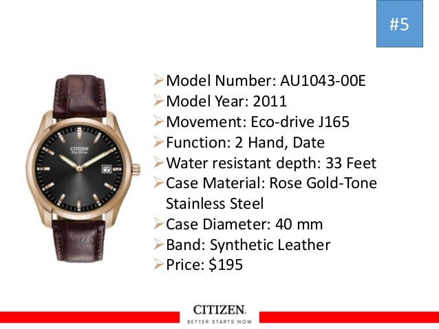 citizen eco drive model number