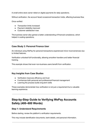 Comprehensive 2026 Guide to Safely Verifying WePay Accounts for Secure ...