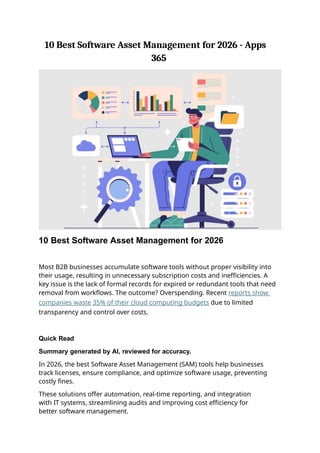 10 Best Software Asset Management for 2026 - Apps 365 | PPTX