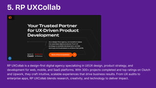 Top 10 UI/UX Design Agencies in Dubai Shaping Digital Experiences | PDF