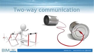SlideTata Steel
Two-way communication
©BIM4M2 2015 www.bim4m2.co.uk @bim4m2
 