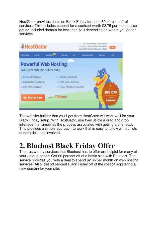 10 Black Friday Web Hosting Deals 2019 Images, Photos, Reviews