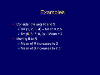 The element being moved is above the current average of the set it is entering.  Adding to it will, by definition, raise the averageExamplesConsider the sets R and SR= (1, 2, 3, 4) – Mean = 2.5