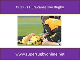 Bulls vs Hurricanes live Rugby
www.superrugbyonline.net
 