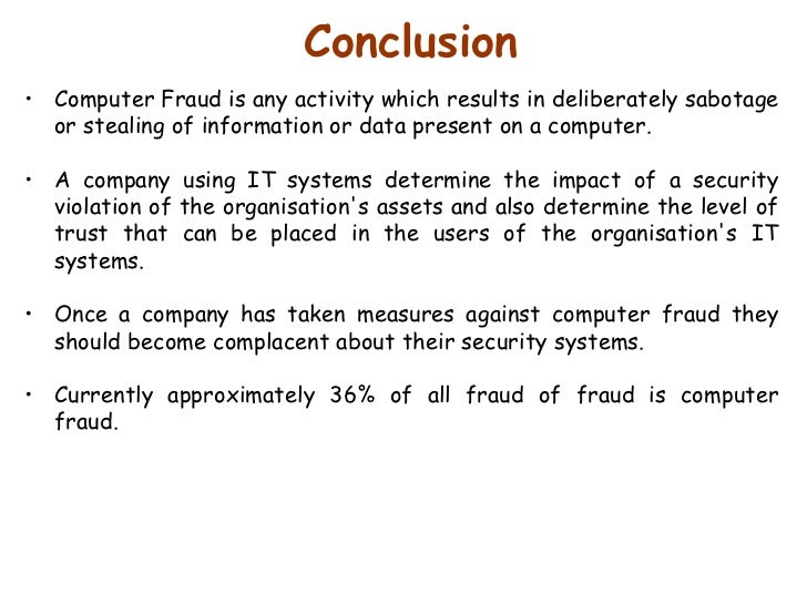 Conclusion of cctv