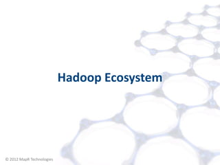Hadoop Ecosystem




© 2012 MapR Technologies       Introduction 19
 