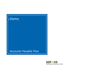 Demo




Accounts Payable Flow


                        Co-branded Logo Footprint
                                Aligned Right Edge
                        Must Fit Within This Space
 
