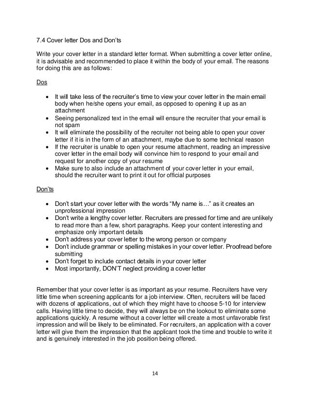 how to write a cover letter online