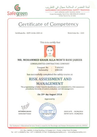 Risk Assessment & Management