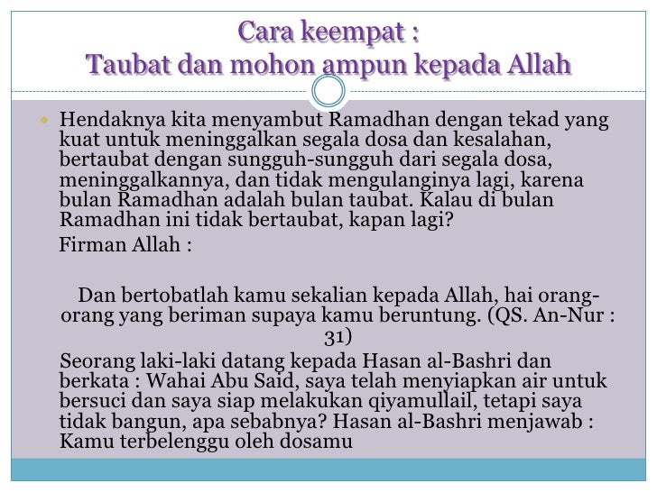 10 cara menyambut ramadhan
