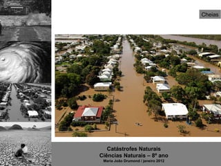 Cheias




   Catástrofes Naturais
Ciências Naturais – 8º ano
 Maria João Drumond / janeiro 2012
 