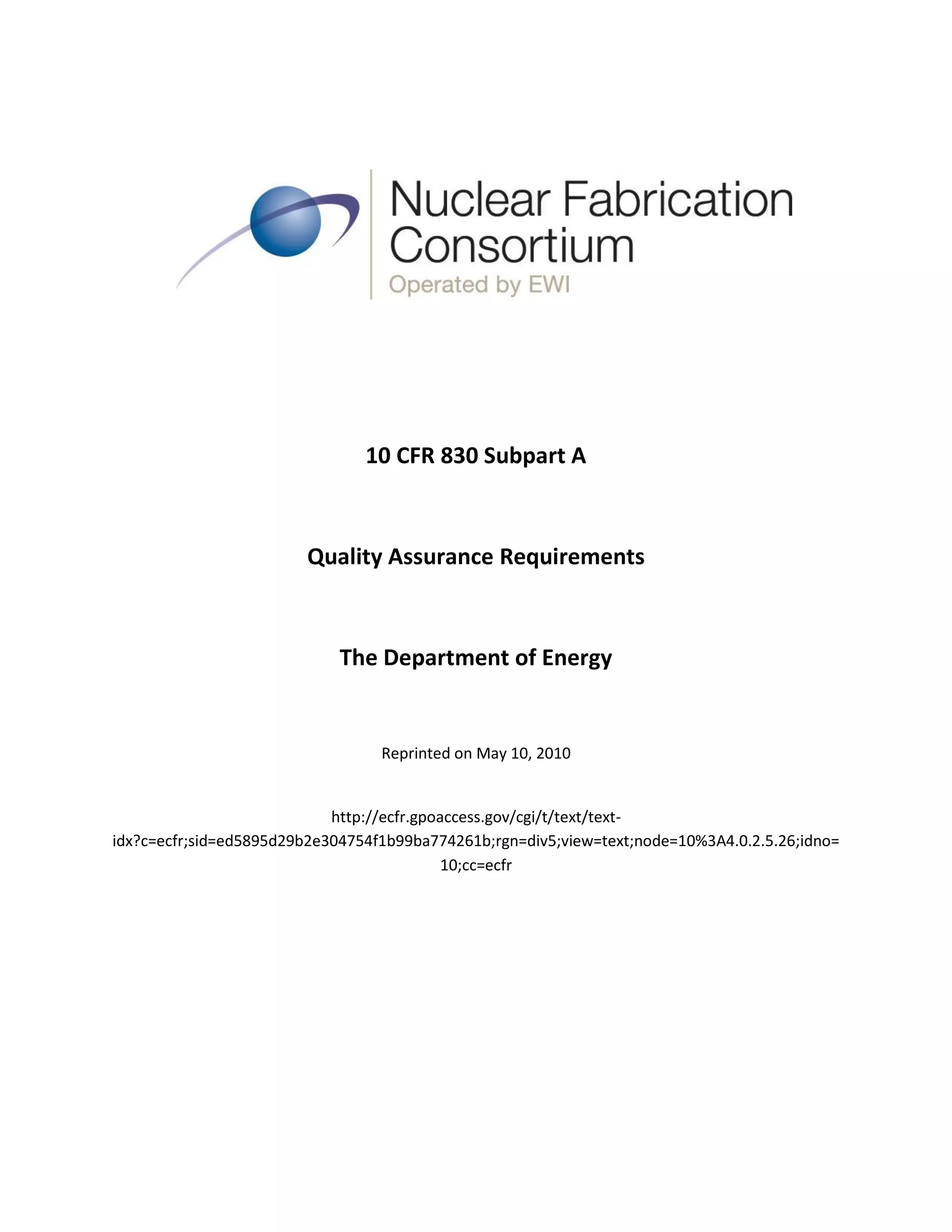 10 CFR 830 Subpart A PDF 10-cfr-830-subpart-a-pdf