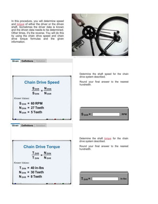 Chain Drives Outline 