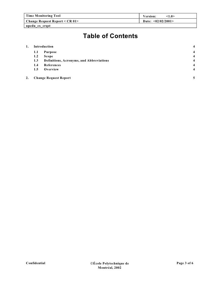 requirement change request template change request template
