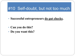 10 Characteristics of Successful Entrepreneurs | PPTX