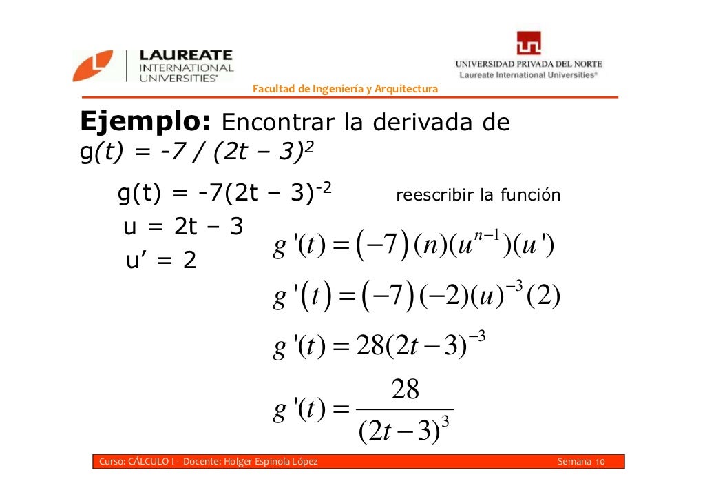 10 clase derivada regla de la cadena 10 clase derivada regla de la cadena