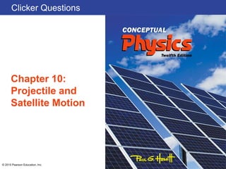 Clicker Questions
Chapter 10:
Projectile and
Satellite Motion
© 2015 Pearson Education, Inc.
 