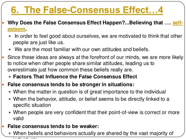 The false consensus effect image