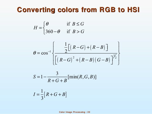 10 color image processing