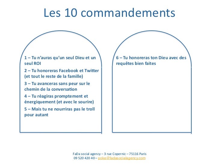 Les 11 Commandements Maison Piscine Procès Les 10 commandements des RP 2.0