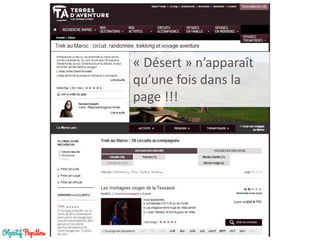 « Désert » n’apparaît
qu’une fois dans la
page !!!
 