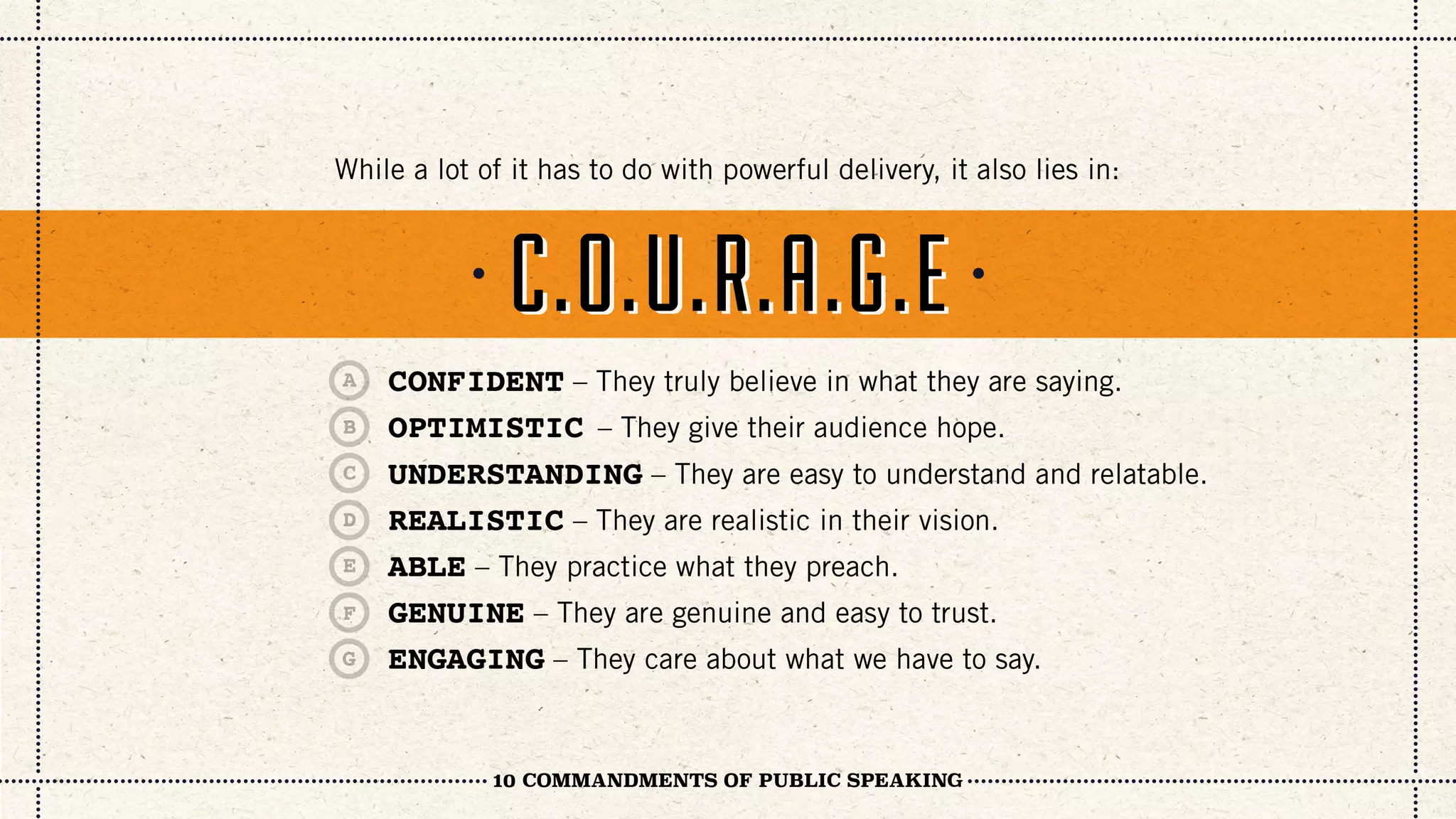 10 Commandments of Public Speaking