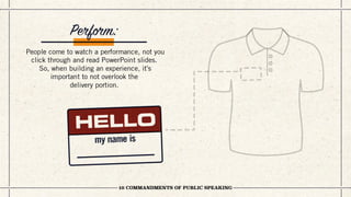 10 Commandments of Public Speaking