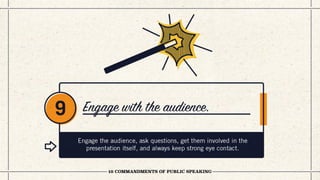 10 Commandments of Public Speaking