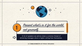 10 Commandments of Public Speaking