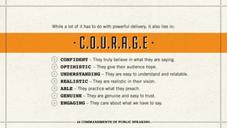 10 Commandments of Public Speaking