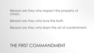 10 commandments 1 | PPTX