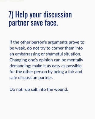 10 Commandments of Respectful Discussion | PDF