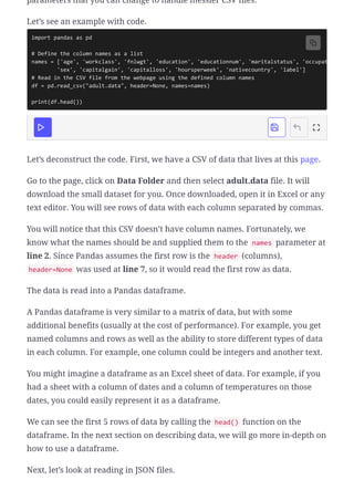 Dealing with files in python specially CSV files | PDF