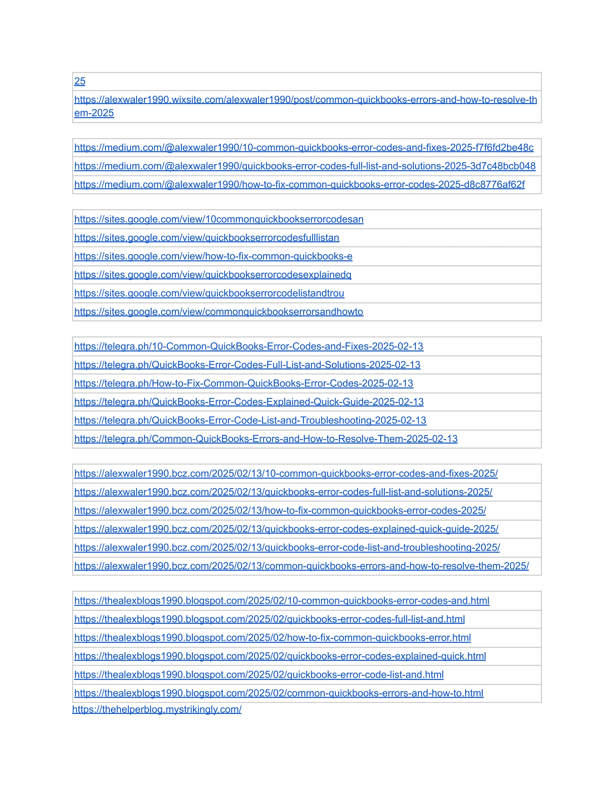 25
https://alexwaler1990.wixsite.com/alexwaler1990/post/common-quickbooks-errors-and-how-to-resolve-th
em-2025
https://medium.com/@alexwaler1990/10-common-quickbooks-error-codes-and-fixes-2025-f7f6fd2be48c
https://medium.com/@alexwaler1990/quickbooks-error-codes-full-list-and-solutions-2025-3d7c48bcb048
https://medium.com/@alexwaler1990/how-to-fix-common-quickbooks-error-codes-2025-d8c8776af62f
https://sites.google.com/view/10commonquickbookserrorcodesan
https://sites.google.com/view/quickbookserrorcodesfulllistan
https://sites.google.com/view/how-to-fix-common-quickbooks-e
https://sites.google.com/view/quickbookserrorcodesexplainedq
https://sites.google.com/view/quickbookserrorcodelistandtrou
https://sites.google.com/view/commonquickbookserrorsandhowto
https://telegra.ph/10-Common-QuickBooks-Error-Codes-and-Fixes-2025-02-13
https://telegra.ph/QuickBooks-Error-Codes-Full-List-and-Solutions-2025-02-13
https://telegra.ph/How-to-Fix-Common-QuickBooks-Error-Codes-2025-02-13
https://telegra.ph/QuickBooks-Error-Codes-Explained-Quick-Guide-2025-02-13
https://telegra.ph/QuickBooks-Error-Code-List-and-Troubleshooting-2025-02-13
https://telegra.ph/Common-QuickBooks-Errors-and-How-to-Resolve-Them-2025-02-13
https://alexwaler1990.bcz.com/2025/02/13/10-common-quickbooks-error-codes-and-fixes-2025/
https://alexwaler1990.bcz.com/2025/02/13/quickbooks-error-codes-full-list-and-solutions-2025/
https://alexwaler1990.bcz.com/2025/02/13/how-to-fix-common-quickbooks-error-codes-2025/
https://alexwaler1990.bcz.com/2025/02/13/quickbooks-error-codes-explained-quick-guide-2025/
https://alexwaler1990.bcz.com/2025/02/13/quickbooks-error-code-list-and-troubleshooting-2025/
https://alexwaler1990.bcz.com/2025/02/13/common-quickbooks-errors-and-how-to-resolve-them-2025/
https://thealexblogs1990.blogspot.com/2025/02/10-common-quickbooks-error-codes-and.html
https://thealexblogs1990.blogspot.com/2025/02/quickbooks-error-codes-full-list-and.html
https://thealexblogs1990.blogspot.com/2025/02/how-to-fix-common-quickbooks-error.html
https://thealexblogs1990.blogspot.com/2025/02/quickbooks-error-codes-explained-quick.html
https://thealexblogs1990.blogspot.com/2025/02/quickbooks-error-code-list-and.html
https://thealexblogs1990.blogspot.com/2025/02/common-quickbooks-errors-and-how-to.html
https://thehelperblog.mystrikingly.com/
 