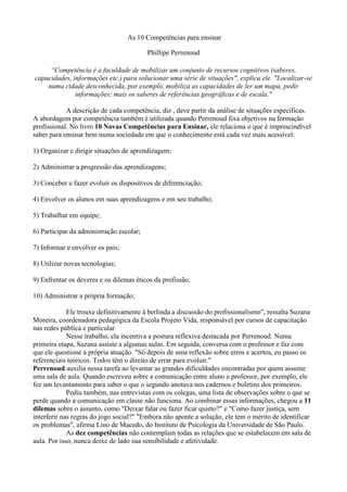 10  Competências Para Ensinar