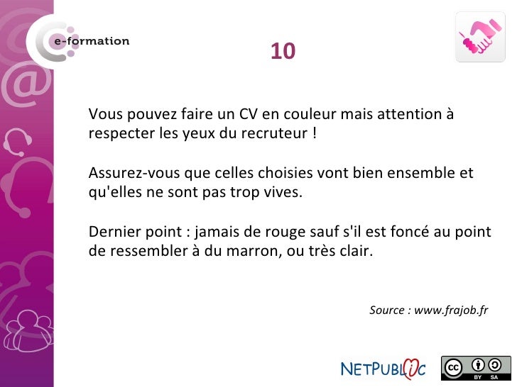 10 Conseils Pour Un Bon Cv